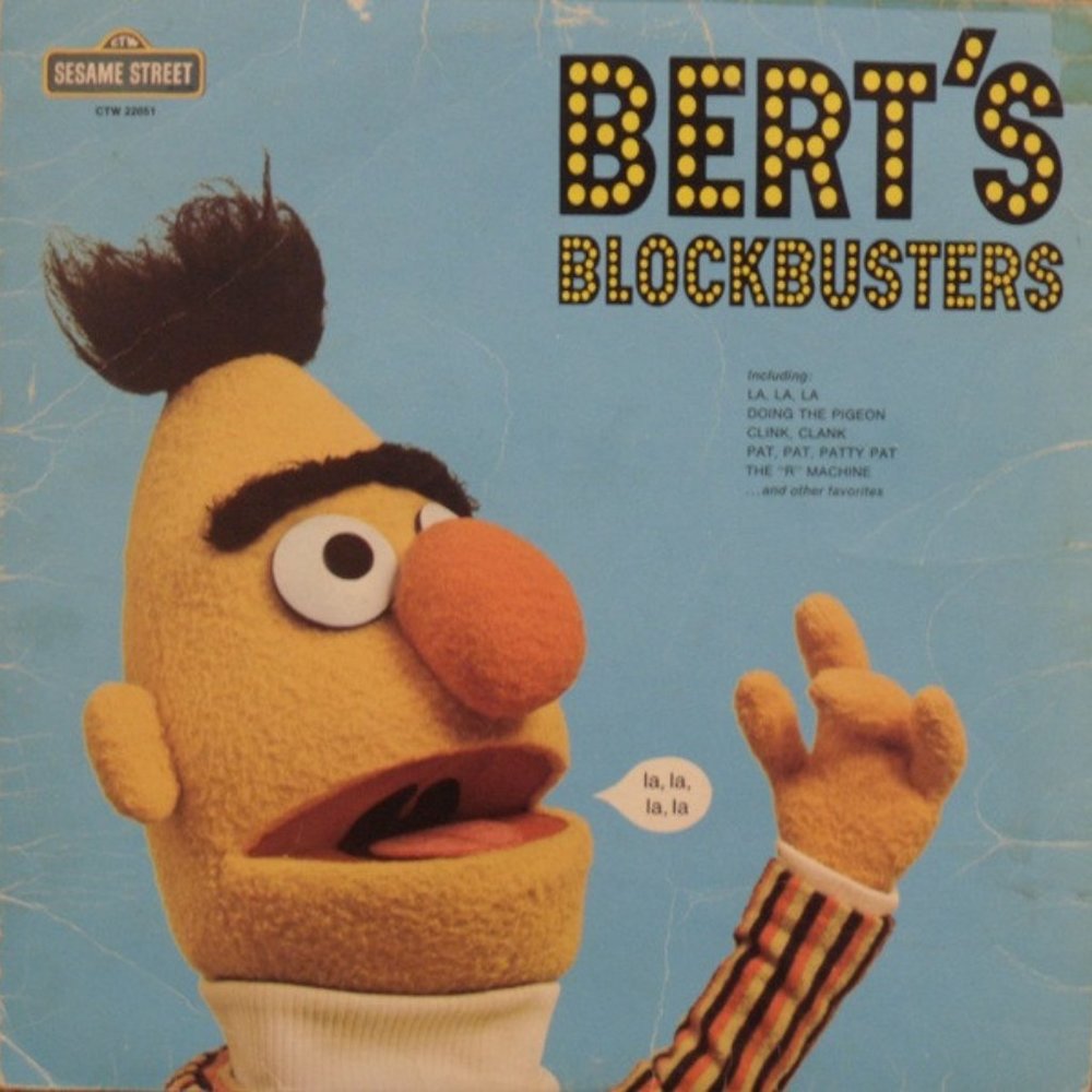 Sesame Street LP - Bert - Bert's Blockbusters LP Record